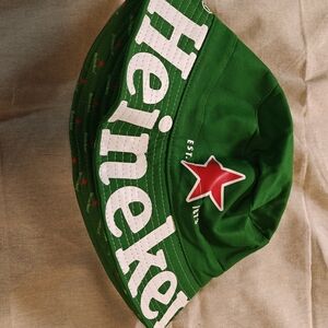 Green Branded Bucket Hat for Men